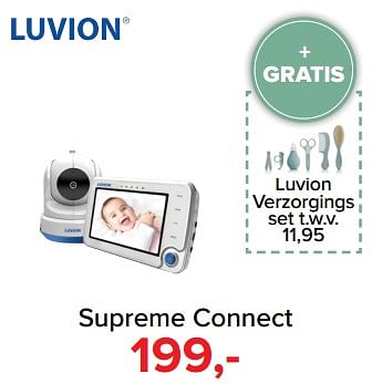 Promoties Luvion supreme connect + gratis nachtlamp - Luvion - Geldig van 30/10/2017 tot 09/12/2017 bij Baby-Dump