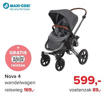 Promoties Nova 4 wandelwagen reiswieg - Maxi-cosi - Geldig van 30/10/2017 tot 09/12/2017 bij Baby-Dump
