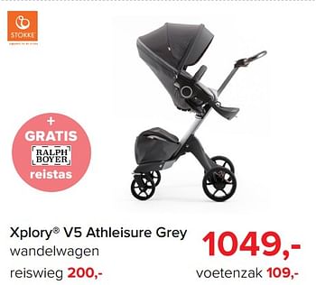 Promoties Xplory v5 athleisure grey wandelwagen - Stokke - Geldig van 30/10/2017 tot 09/12/2017 bij Baby-Dump