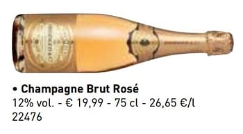 Promoties Champagne brut rosé - Champagne - Geldig van 06/11/2017 tot 31/12/2017 bij Lidl