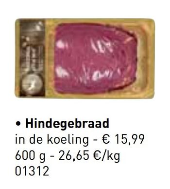 Promoties Hindegebraad - Huismerk - Lidl - Geldig van 06/11/2017 tot 31/12/2017 bij Lidl