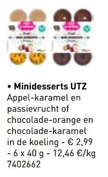 Promoties Minidesserts utz - Le Patissier - Geldig van 06/11/2017 tot 31/12/2017 bij Lidl