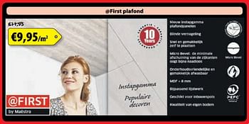 Promoties @first plafond - @First - Geldig van 05/11/2017 tot 30/11/2017 bij Bouwcenter Frans Vlaeminck