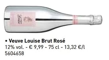 Promotions Veuve louise brut rosé - Champagne - Valide de 06/11/2017 à 31/12/2017 chez Lidl