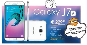 Promoties Samsung j7 2016 white - Samsung - Geldig van 15/10/2017 tot 30/11/2017 bij Auva