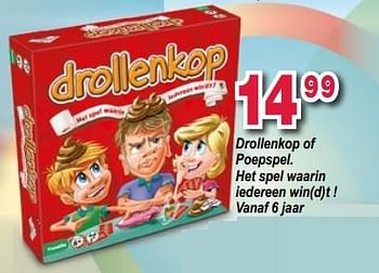 Promoties Drollenkop of poepspel. - Identity Games - Geldig van 10/10/2017 tot 06/12/2017 bij Multi-Land