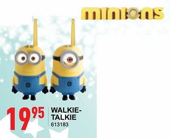 Promoties Walkietalkie - Minions - Geldig van 18/10/2017 tot 06/12/2017 bij Trafic