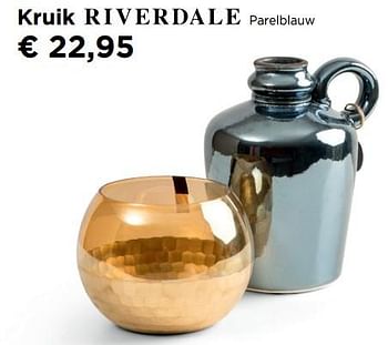 Promotions Kruik riverdale parelblauw - Riverdale - Valide de 31/10/2017 à 22/11/2017 chez Molecule