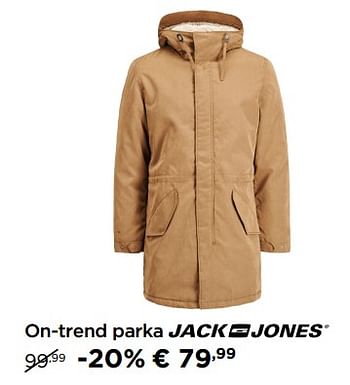Promoties On-trend parka jack + jones - Jack & Jones - Geldig van 31/10/2017 tot 22/11/2017 bij Molecule