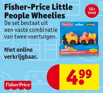 de sneeuw op vakantie Overtuiging Fisher-Price Fisher-price little people wheelies - Promotie bij Kruidvat