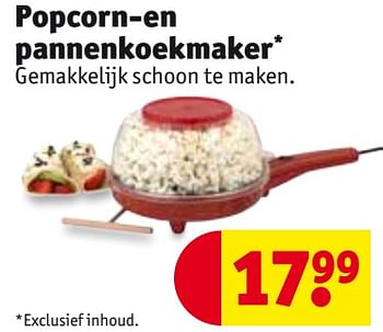 Monica Platteland Gemoedsrust Huismerk - Kruidvat Popcorn-en pannenkoekmaker - Promotie bij Kruidvat