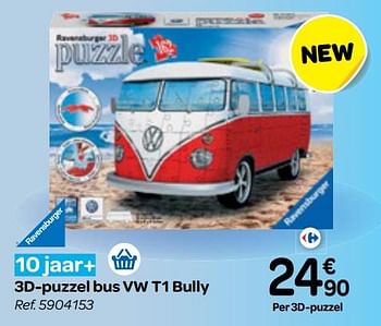 Promotions 3d-puzzel bus vw t1 bully - Ravensburger - Valide de 25/10/2017 à 06/12/2017 chez Carrefour