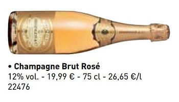 Promoties Champagne brut rosé - Champagne - Geldig van 06/11/2017 tot 31/12/2017 bij Lidl