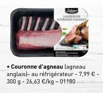 Promotions Couronne d`agneau - Delicieux - Valide de 06/11/2017 à 31/12/2017 chez Lidl