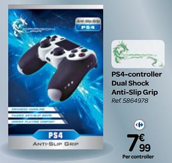 Promoties Ps4-controller dual shock anti-slip grip - Dragon - Geldig van 25/10/2017 tot 06/12/2017 bij Carrefour