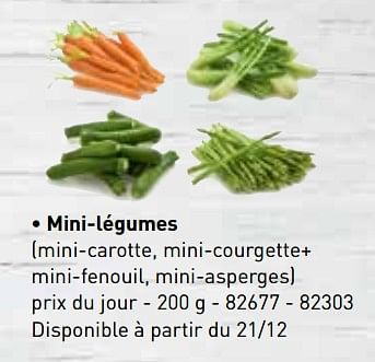 Promotions Mini-légumes - Produit maison - Lidl - Valide de 06/11/2017 à 31/12/2017 chez Lidl