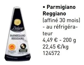 Promoties Parmigiano reggiano - Deluxe - Geldig van 06/11/2017 tot 31/12/2017 bij Lidl