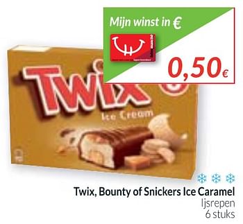 Promoties Twix, bounty of snicker ice caramel ijsrepen - Huismerk - Intermarche - Geldig van 01/11/2017 tot 30/11/2017 bij Intermarche