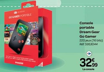 Promotions Console portable dream gear go gamer - DreamGear - Valide de 25/10/2017 à 06/12/2017 chez Carrefour