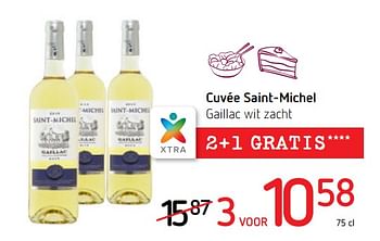 Promoties Cuvée saint-michel gaillac wit zacht - Witte wijnen - Geldig van 16/11/2017 tot 29/11/2017 bij Spar (Colruytgroup)