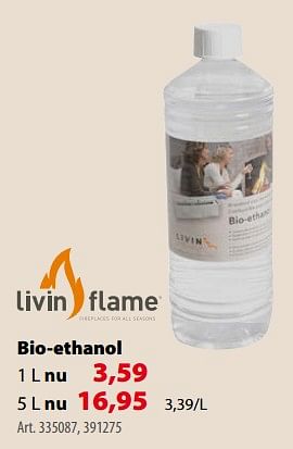 groot vanavond vertraging Livin Flame Bio-ethanol - Promotie bij Gamma