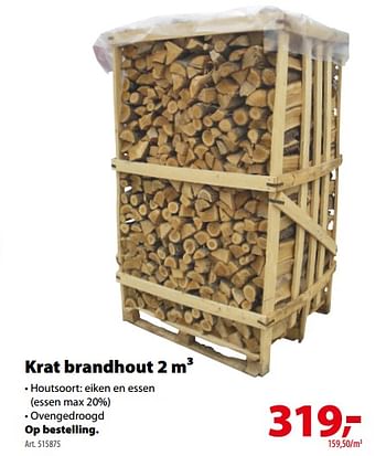 Promoties Krat brandhout - Huismerk - Gamma - Geldig van 03/11/2017 tot 31/01/2018 bij Gamma