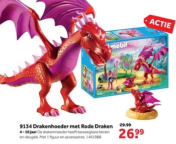 Promoties 9134 drakenhoeder met rode draken - Playmobil - Geldig van 30/10/2017 tot 10/12/2017 bij Bart Smit