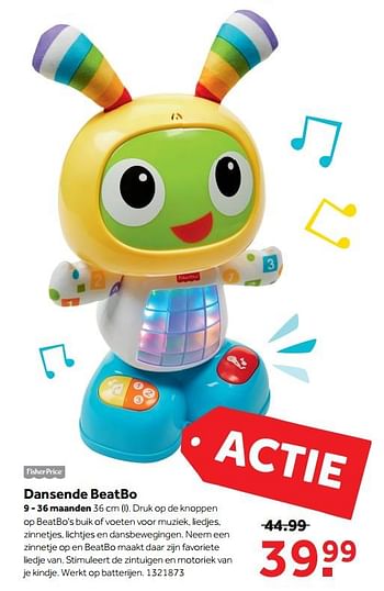 Promoties Fisher-price dansende beatbo - Fisher-Price - Geldig van 30/10/2017 tot 10/12/2017 bij Bart Smit