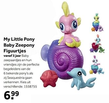 Promoties My little pony baby zeepony figuurtjes - My Little Pony - Geldig van 30/10/2017 tot 10/12/2017 bij Bart Smit