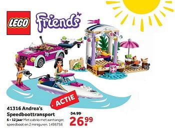 Promoties 41316 andrea`s speedboottransport - Lego - Geldig van 30/10/2017 tot 10/12/2017 bij Bart Smit