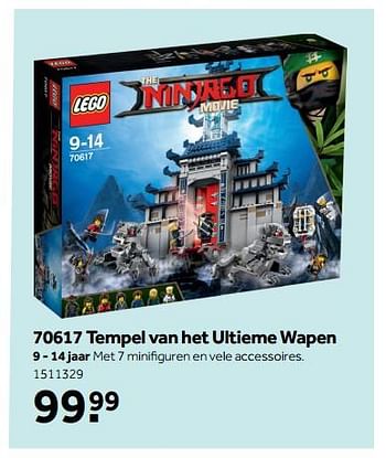 Promoties 70617 tempel van het ultieme wapen - Lego - Geldig van 30/10/2017 tot 10/12/2017 bij Bart Smit