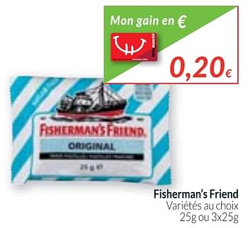 Promotions Fisherman`s friend variétés au choix - Fisherman's Friend - Valide de 01/11/2017 à 30/11/2017 chez Intermarche