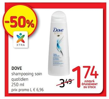 Promotions Dove shampooing soin quotidien - Dove - Valide de 16/11/2017 à 29/11/2017 chez Spar (Colruytgroup)