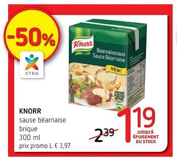 Promotions Knorr sause béarnaise brique - Knorr - Valide de 16/11/2017 à 29/11/2017 chez Spar (Colruytgroup)