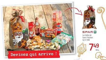 Promotions La hotte de saint-nicolas - Produit Maison - Spar Retail - Valide de 16/11/2017 à 29/11/2017 chez Spar (Colruytgroup)