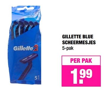 Promoties Gillette blue scheermesjes - Gillette - Geldig van 06/11/2017 tot 19/11/2017 bij Big Bazar