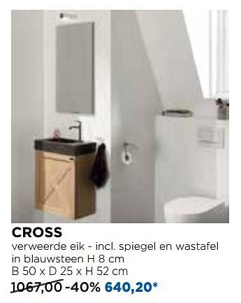 Promoties Cross toiletmeubelen - Balmani - Geldig van 30/10/2017 tot 02/12/2017 bij X2O