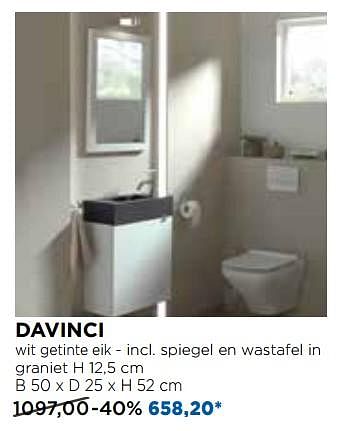 Promotions Davinci toiletmeubelen - Balmani - Valide de 30/10/2017 à 02/12/2017 chez X2O