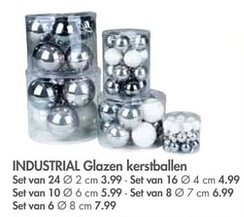 Promoties Industrial glazen kerstballen - Huismerk - Casa - Geldig van 30/10/2017 tot 26/11/2017 bij Casa