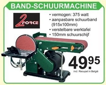 Promoties 2force band-schuurmachine - 2Force - Geldig van 06/11/2017 tot 26/11/2017 bij Van Cranenbroek