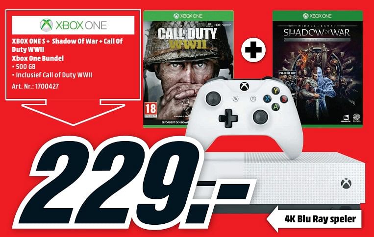 Xbox one sale 500gb media markt