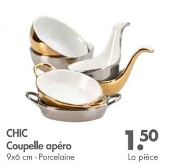 Promotions Chic coupelle apéro - Produit maison - Casa - Valide de 30/10/2017 à 26/11/2017 chez Casa