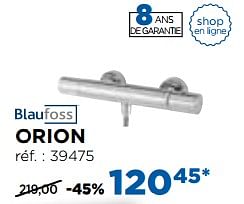 Promoties Orion robinets de douche thermostatiques - Blaufoss - Geldig van 30/10/2017 tot 02/12/2017 bij X2O