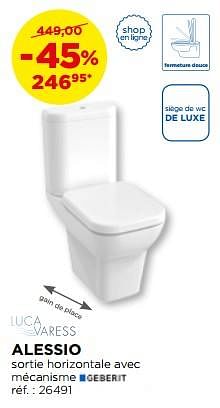 Promotions Alessio toilettes à poser - Luca varess - Valide de 30/10/2017 à 02/12/2017 chez X2O