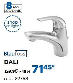 Promotions Dali robinets de lavabo - Blaufoss - Valide de 30/10/2017 à 02/12/2017 chez X2O
