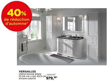 Promotions Versailles collection de meubles - House of Ascott - Valide de 30/10/2017 à 02/12/2017 chez X2O