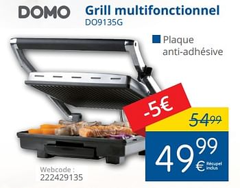 Promotions Domo grill multifonctionnel do9135g - Domo - Valide de 02/11/2017 à 30/11/2017 chez Eldi