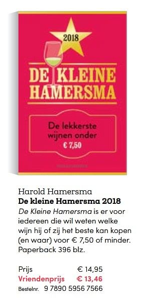 Promoties Harold hamersma de kleine hamersma 2018 - Huismerk - BookSpot - Geldig van 03/11/2017 tot 31/12/2017 bij BookSpot