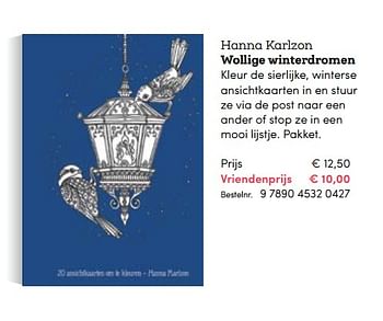 Promoties Hanna karlzon wollige winterdromen - Huismerk - BookSpot - Geldig van 03/11/2017 tot 31/12/2017 bij BookSpot