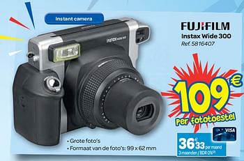 Promoties Fujifilm instax wide 300 - Fujifilm - Geldig van 08/11/2017 tot 20/11/2017 bij Carrefour